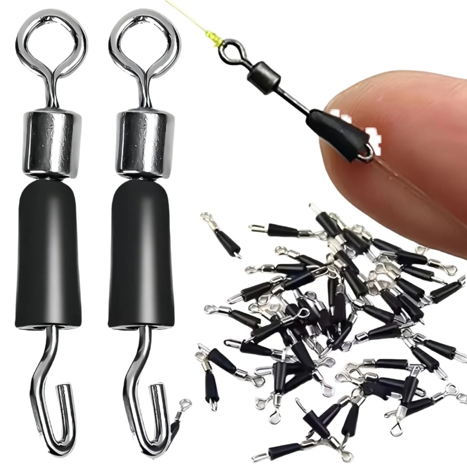 Fishing Hook Jig - 50pcs Carp Fishing Quick Change Feeder
