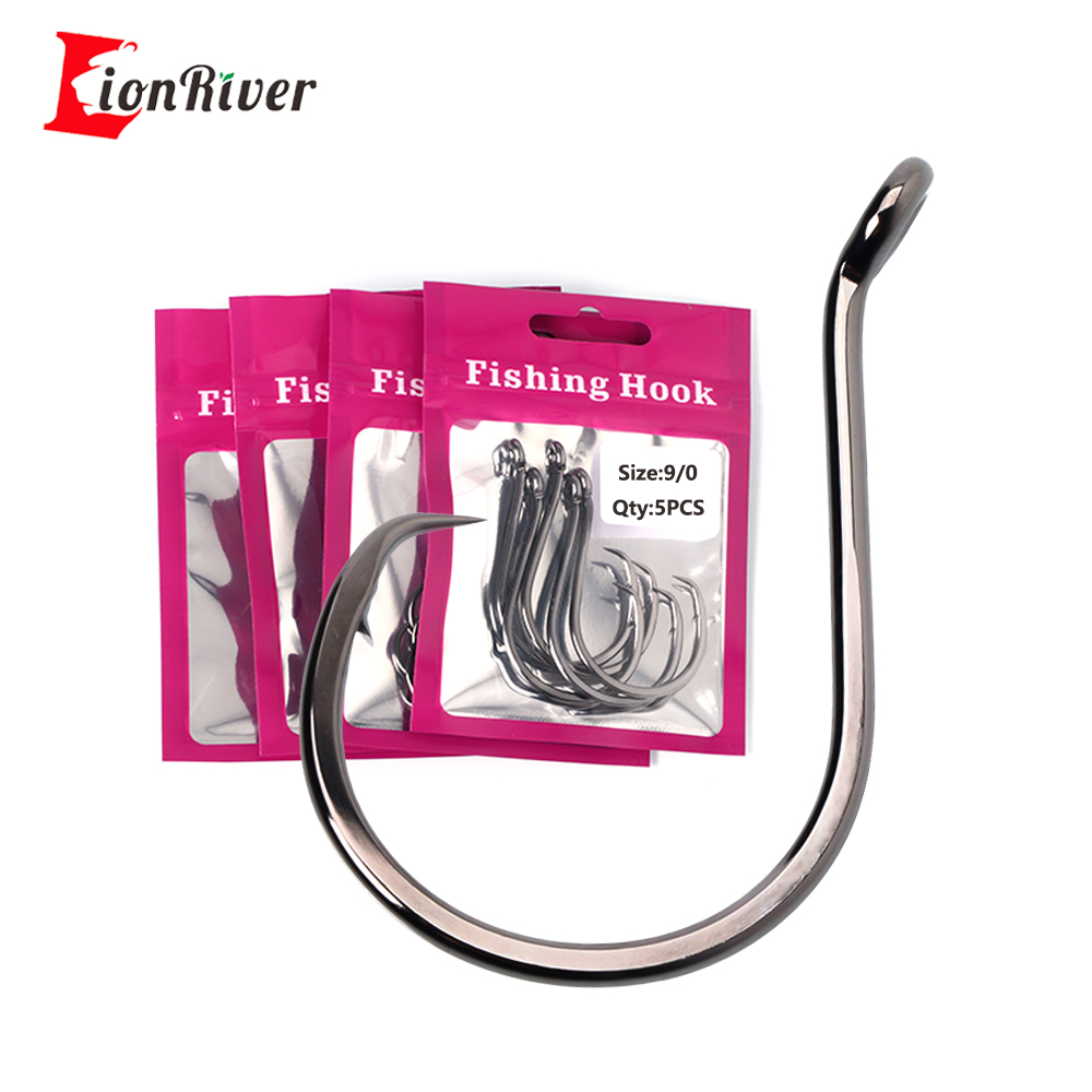 Fishing Hook Circle - Lionriver Black Nickel Heavy Circle Hook