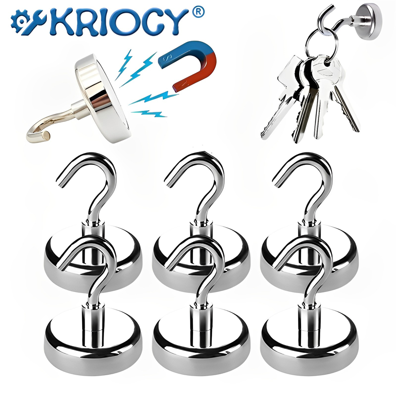 Fishing Hook Stainless Steel - Strong Powerful Round Neodymium Magnet Hook