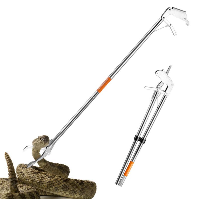 Fishing Hook Stainless Steel - 120cm Foldable Snake Stick Elbow/ Straight