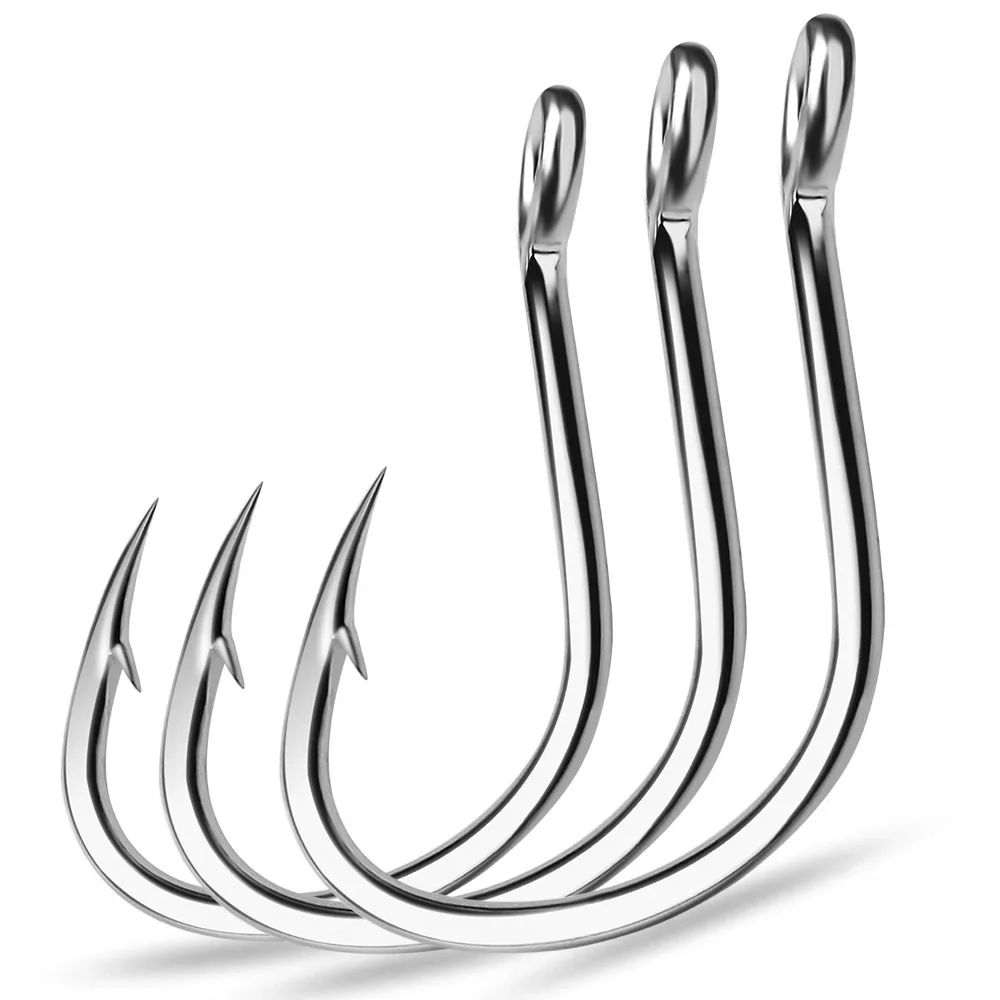 Fishing Hook Circle - Ring Eye Fishhooks Fishing Hook Silver
