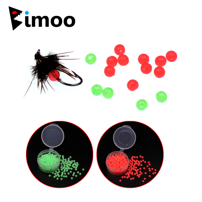 Fishing Hook Treble - Bimoo 200PCS/Box Soft Glow Bead for