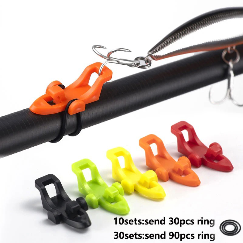 Fishing Hook Box - 10-30pcs Fishing Rod Pole Hook Keeper