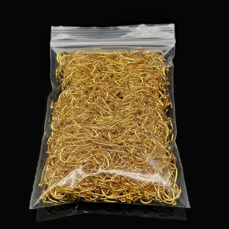 Fishing Hook Circle - 200pcs Fishing Hooks Carbon Steel Gold