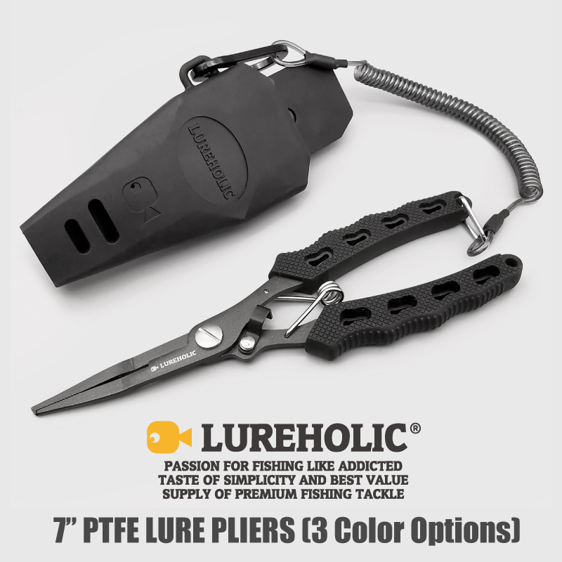 Fishing Hook Sharpener - Lureholic 7” PTFE Coated Lure Fishing