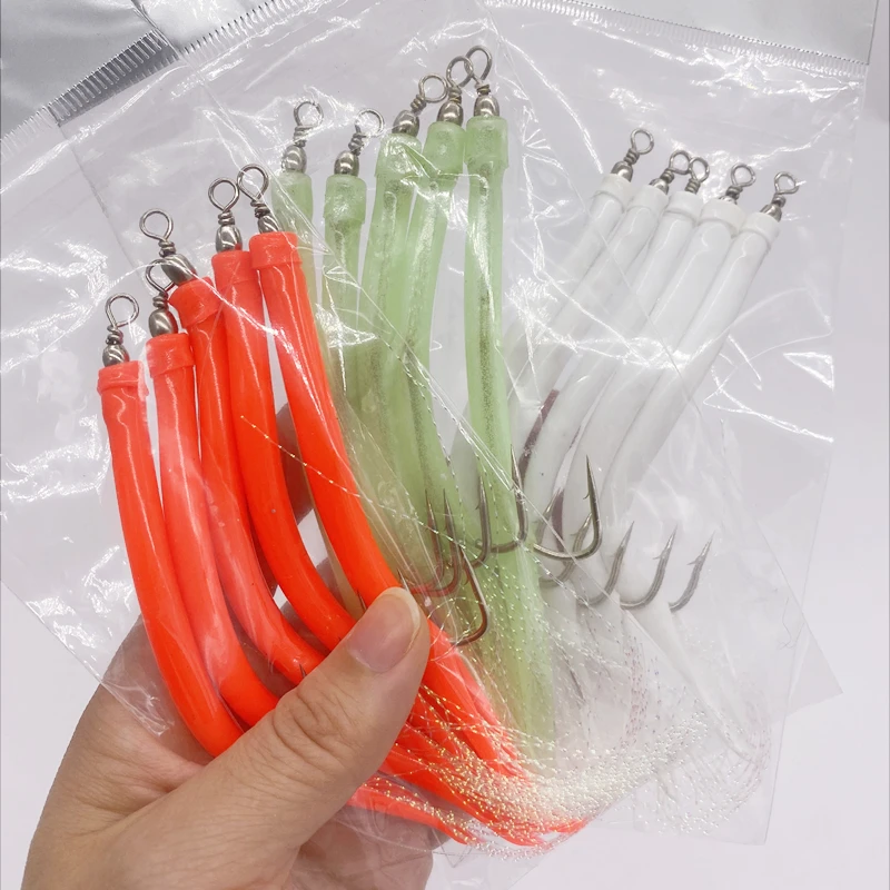 1/5Pcs CodfishFishing Eel Tube - Fishing Hook Offset review and price