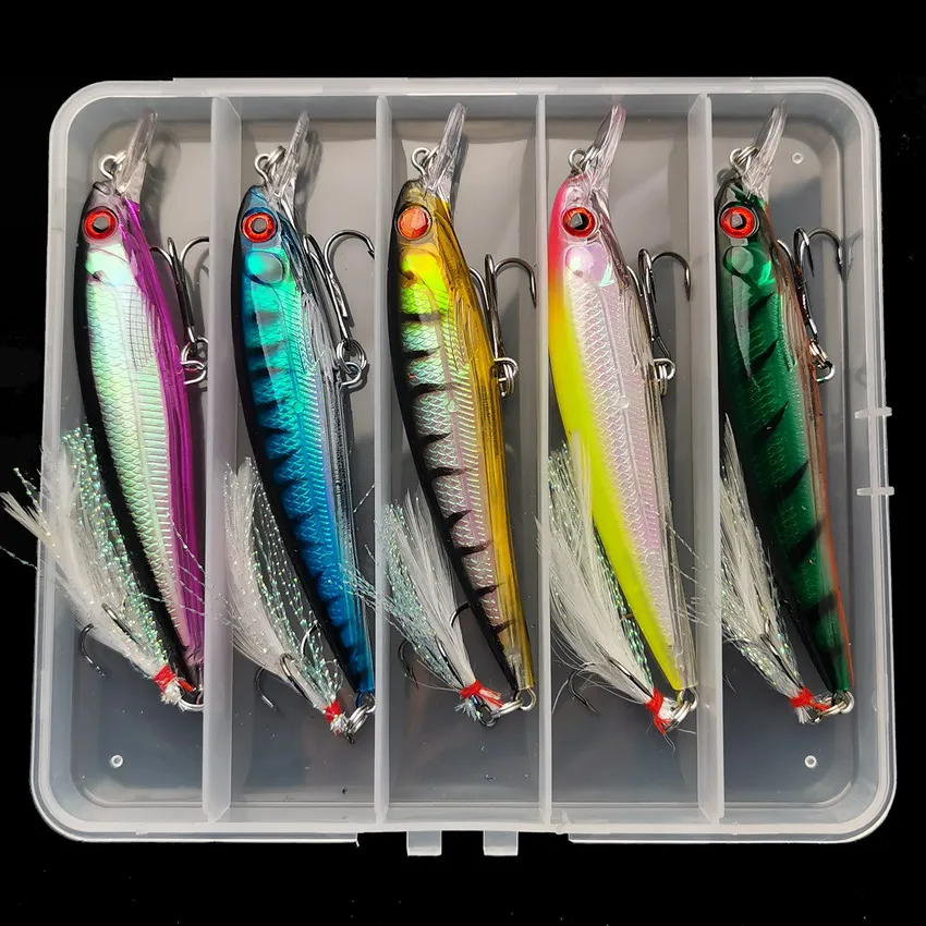 Laser 3D Eyes Bionic Minnow Fi - Fishing Hook Box review and price