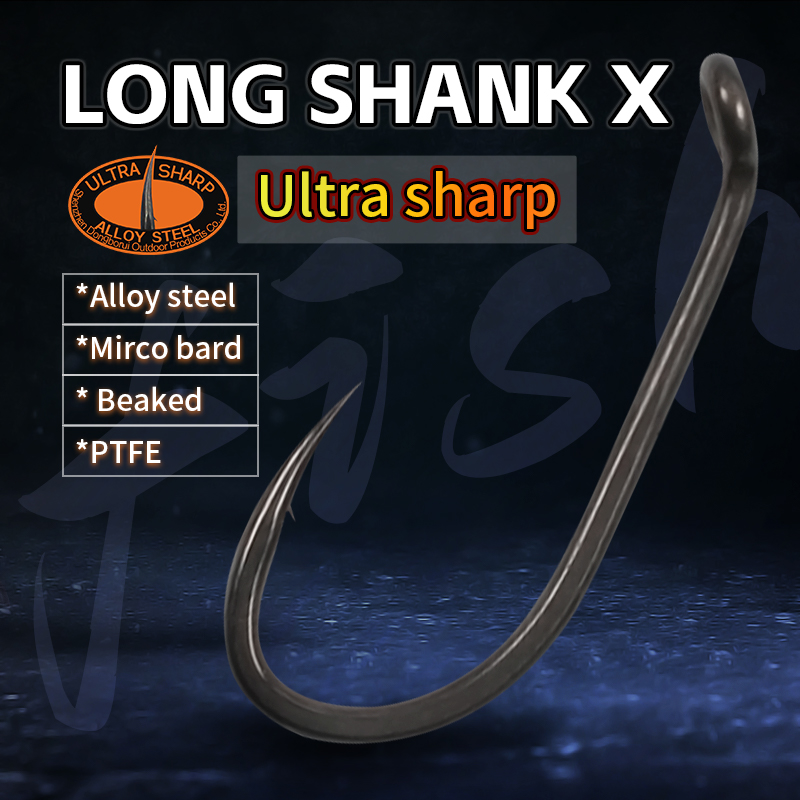 10pcs Carp Fishing Hook Long S - Fishing Hook Barbless review and price