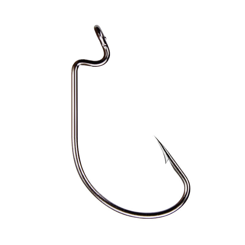 50pcs Wide Worm Hook Carbon St - Fishing Hook Offset review and price