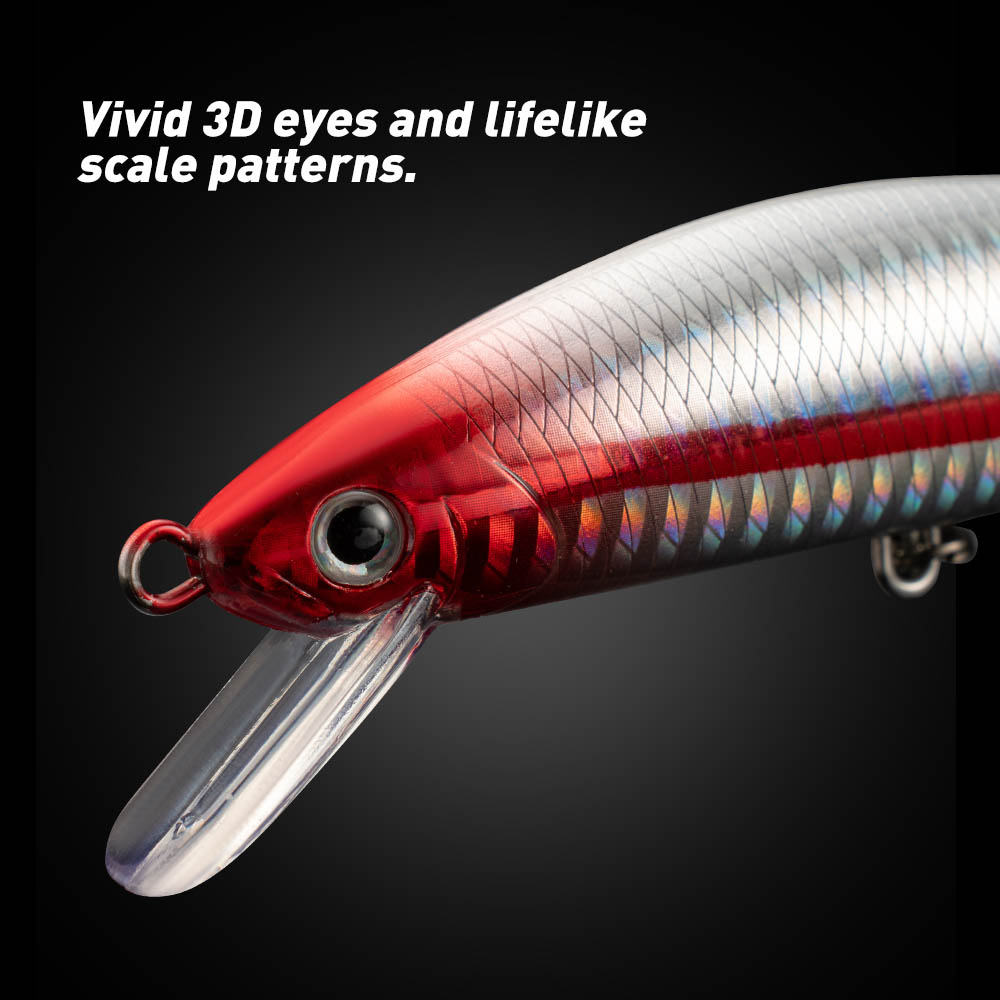 Fishing Lure Sinking Minnow 13 - Fishing Hook Treble review and price