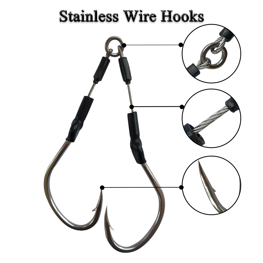 2pairs/bag Slow Fast Jigging H - Fishing Hook Assortment review and price