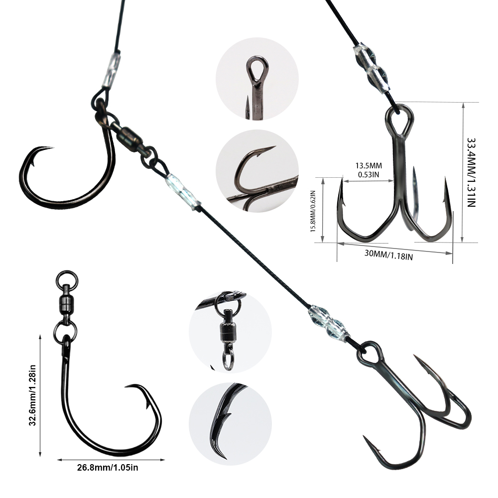 ZYZHE 1pc Live Bait Rigs Sting - Fishing Hook Circle review and price