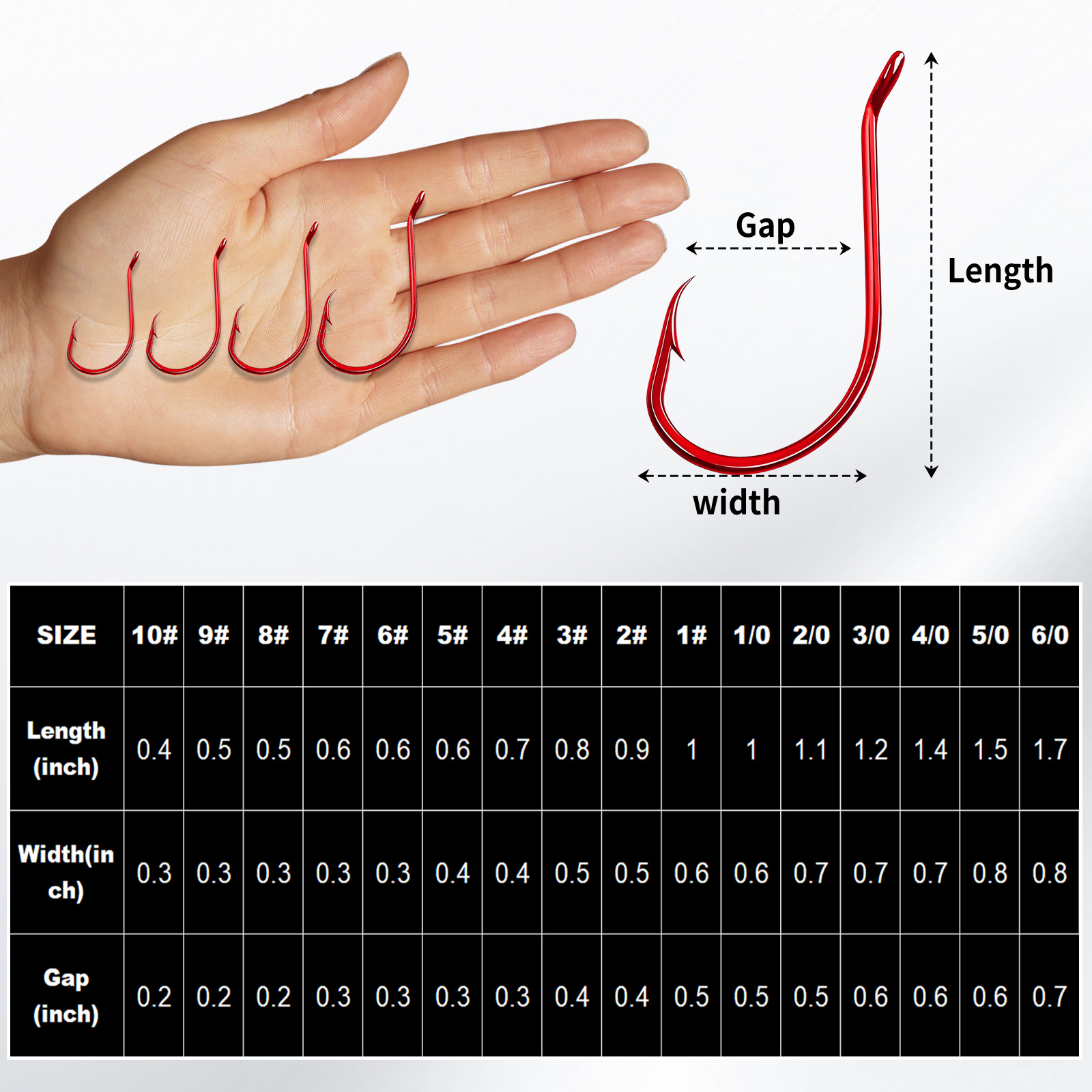 9KM 100Pcs Octopus Hook Red Ex - Fishing Hook Circle review and price