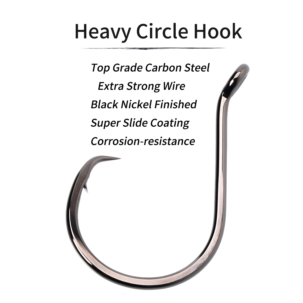 Lionriver Black Nickel Heavy C - Fishing Hook Circle review and price