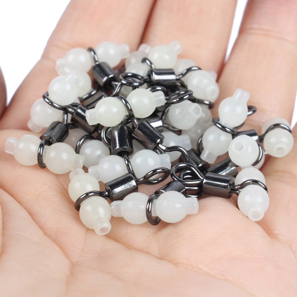 MNFT 100Pcs Luminous 3 Way Dur - Fishing Hook Size review and price