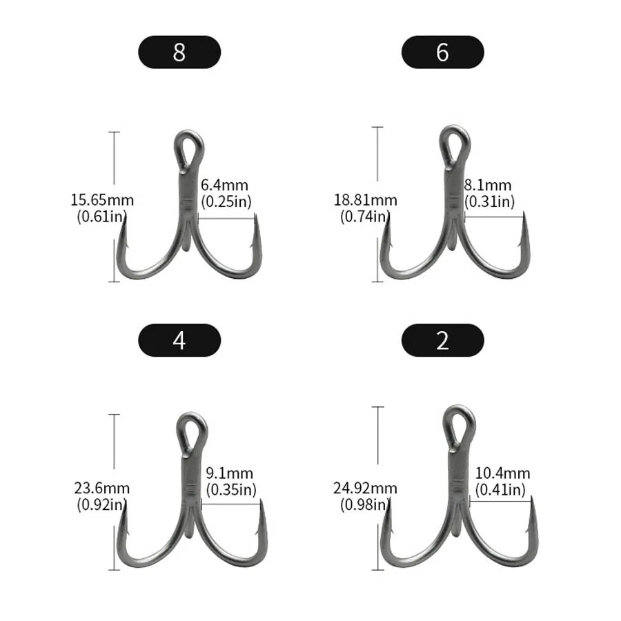 Fishing Treble Hooks High Carb - Fishing Hook Offset review and price