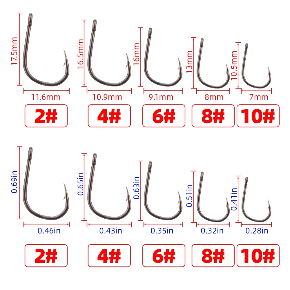 Hirisi 50pcs Barbed  Coated Ca - Fishing Hook Assortment review and price
