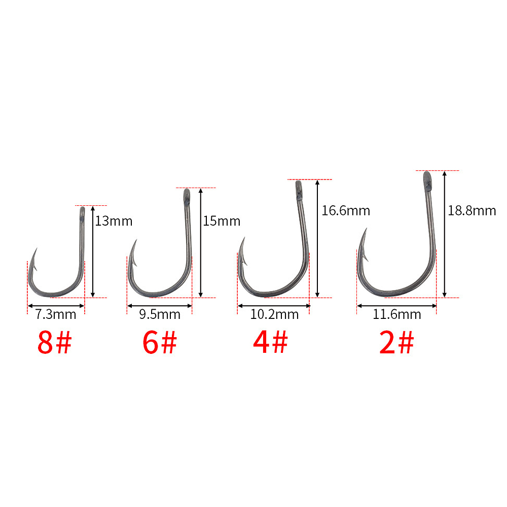 ABST  50Pcs Barbed Coated Carp - Fishing Hook review and price