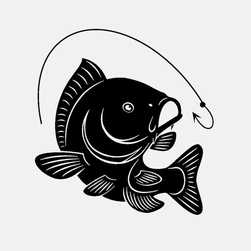 Carp Fishing Hook Decal Decora - Fishing Hook review and price