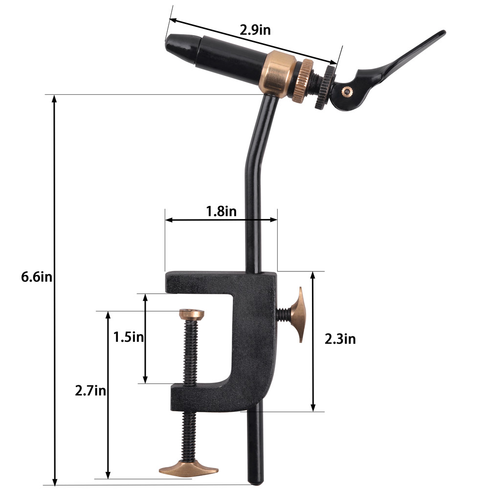 Rotary Fly Tying Vise Tool Saf - Fishing Hook Jig review and price