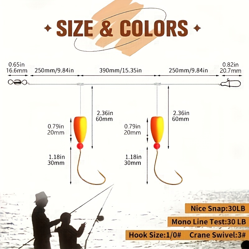 3pcs Pompano Rigs Surf Fishing - Fishing Hook Circle review and price