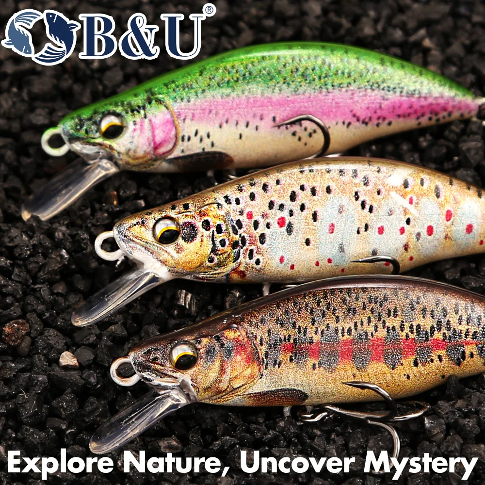 B&U Trout Pattern Hard Bait Si - Fishing Hook Treble review and price