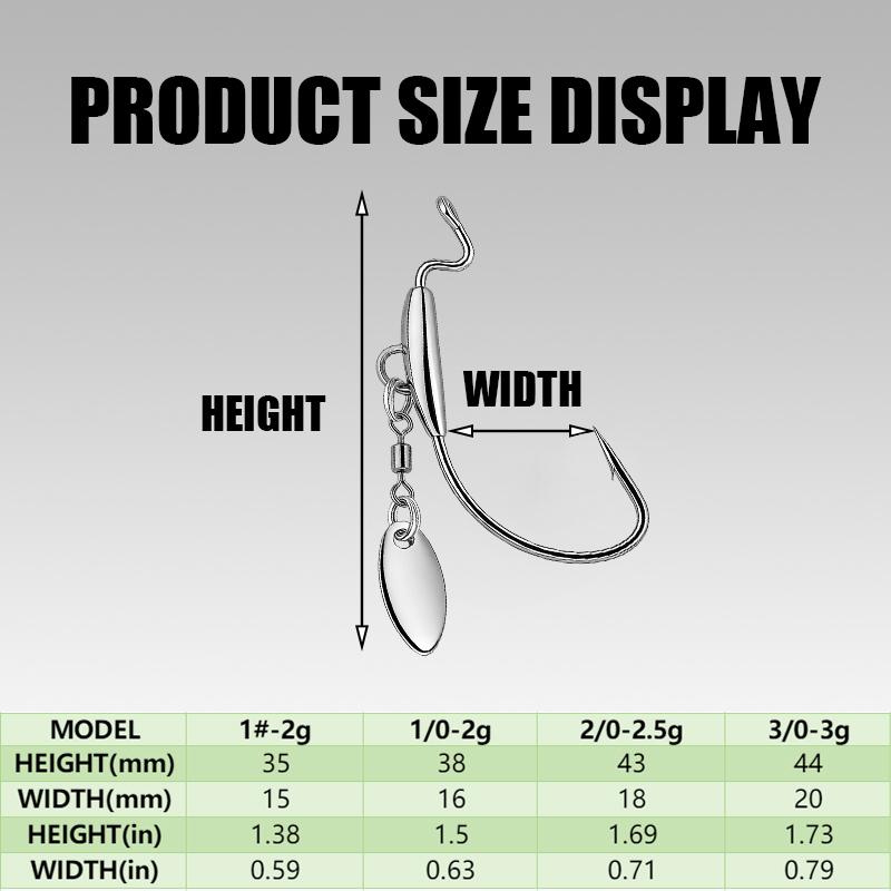 [TUODIAO]Crank Hook Jig Heads  - Fishing Hook Weedless review and price