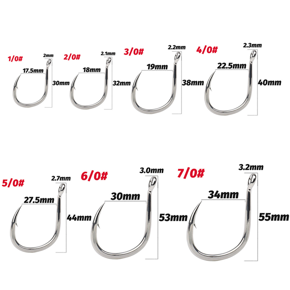 10PCS Big Fish Hook 1/0-7/0 Su - Fishing Hook Circle review and price