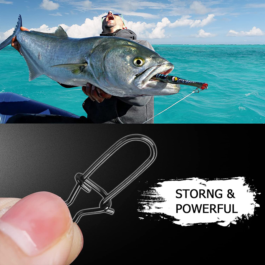50Pcs Crankbait Snaps Stainles - Fishing Hook Stainless Steel review and price