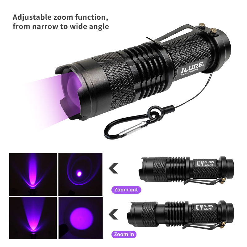 Mini UV Flashlight 395nm Ultra - Fishing Hook Jig review and price
