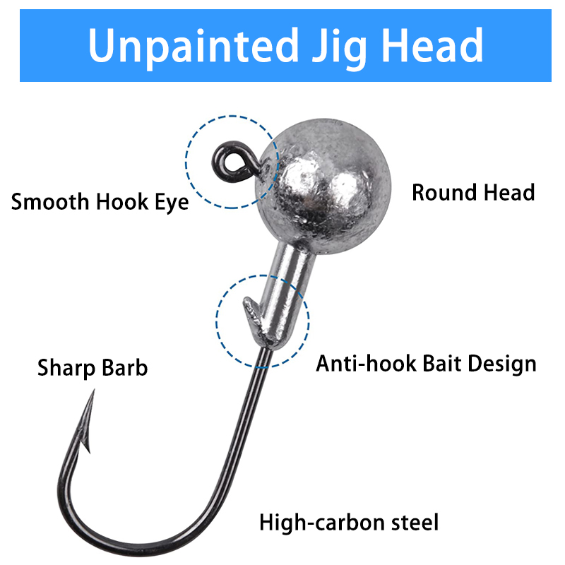 100PCS Fishing Hooks Lead Jig  - Fishing Hook Offset review and price