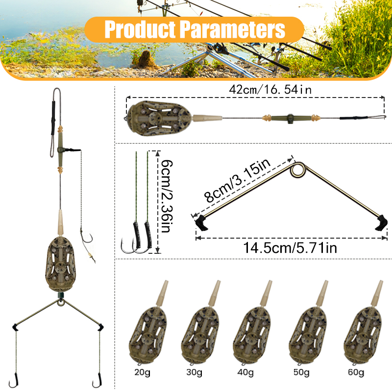 3 Hook Pre-tied Carp Hair Rigs - Fishing Hook Assortment review and price