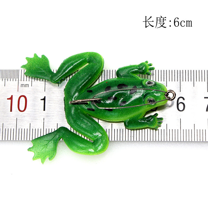 Weedless Soft Frog Lure With H - Fishing Hook Weedless review and price