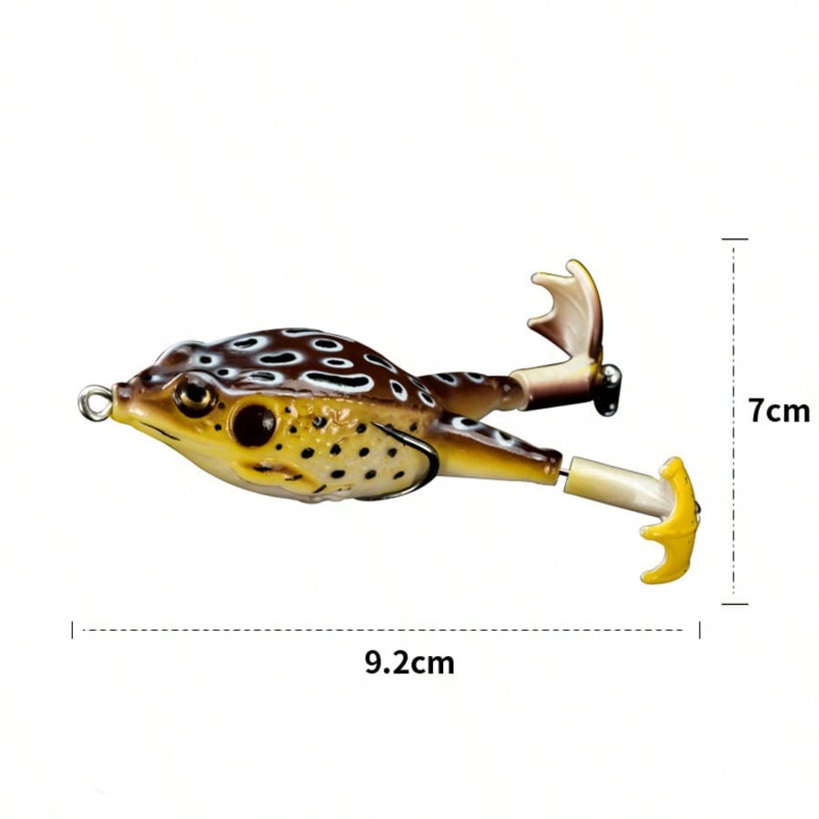5pcs Water Soft Frog Bass Fish - Fishing Hook Weedless review and price