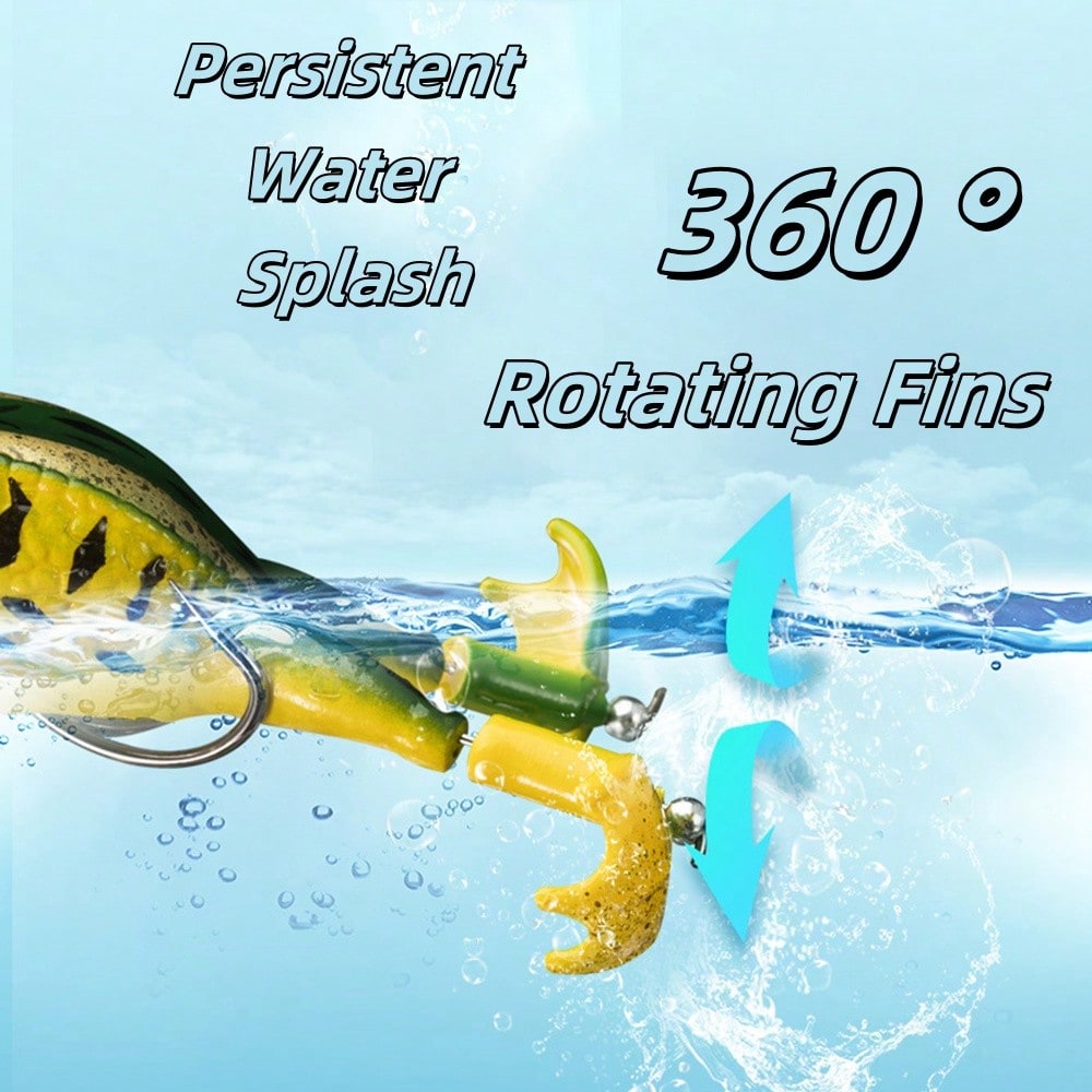 5pcs Water Soft Frog Bass Fish - Fishing Hook Weedless review and price