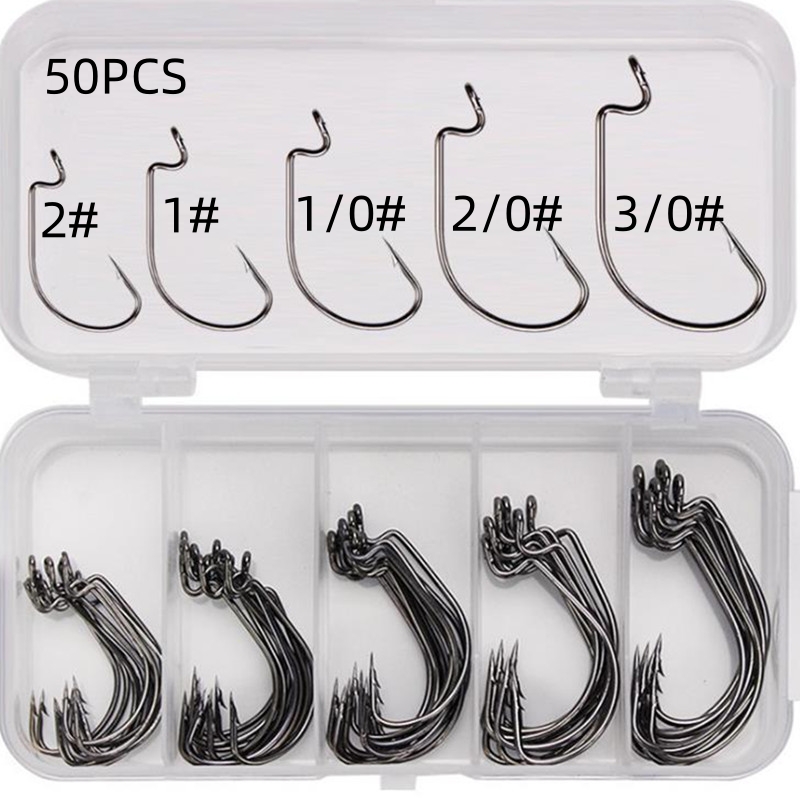 50Pcs/Box High Carbon Steel Fi - Fishing Hook Jig review and price