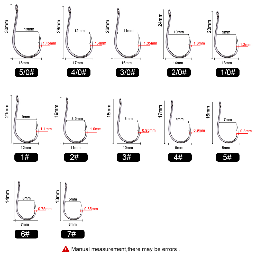 FTK 50-100Pcs/Box Fishing Hook - Fishing Hook Circle review and price