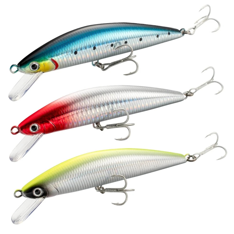 Fishing Lure Sinking Minnow 13 - Fishing Hook Treble review and price