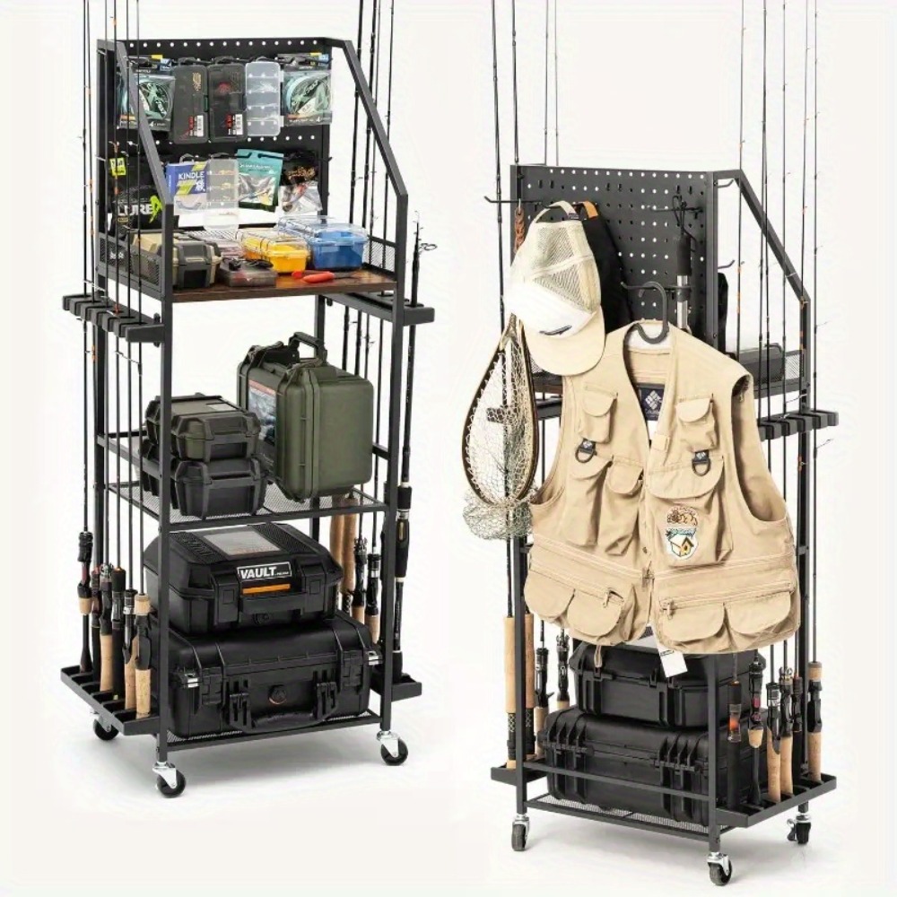 Fishing Rod Holders for Garage - Fishing Hook Box review and price