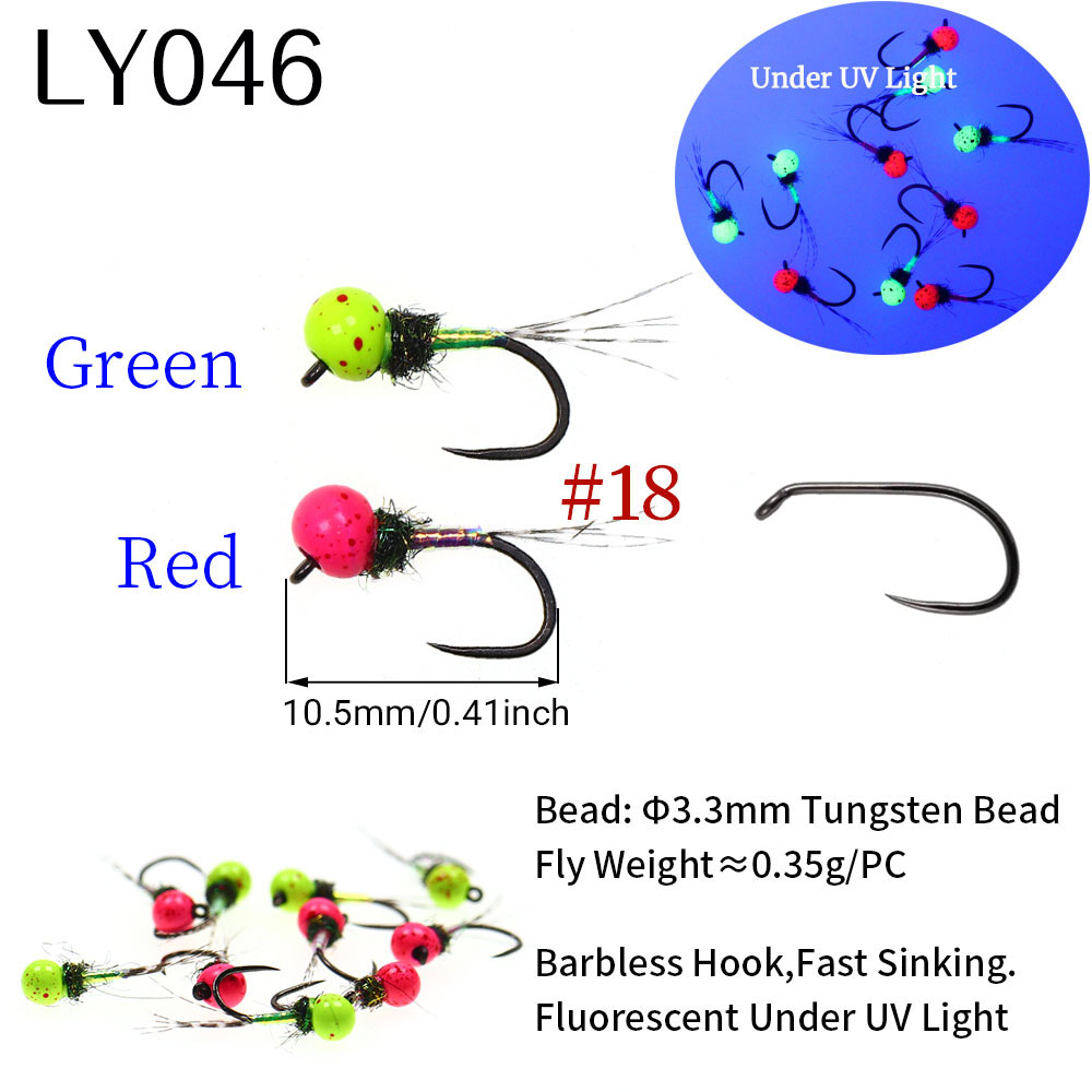 6PCS Fast Sinking Perdigon Eur - Fishing Hook Barbless review and price
