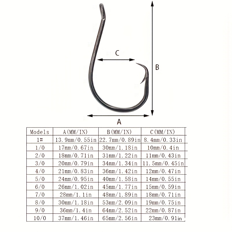 50pcs Circle Hooks Fishing Equ - Fishing Hook Circle review and price